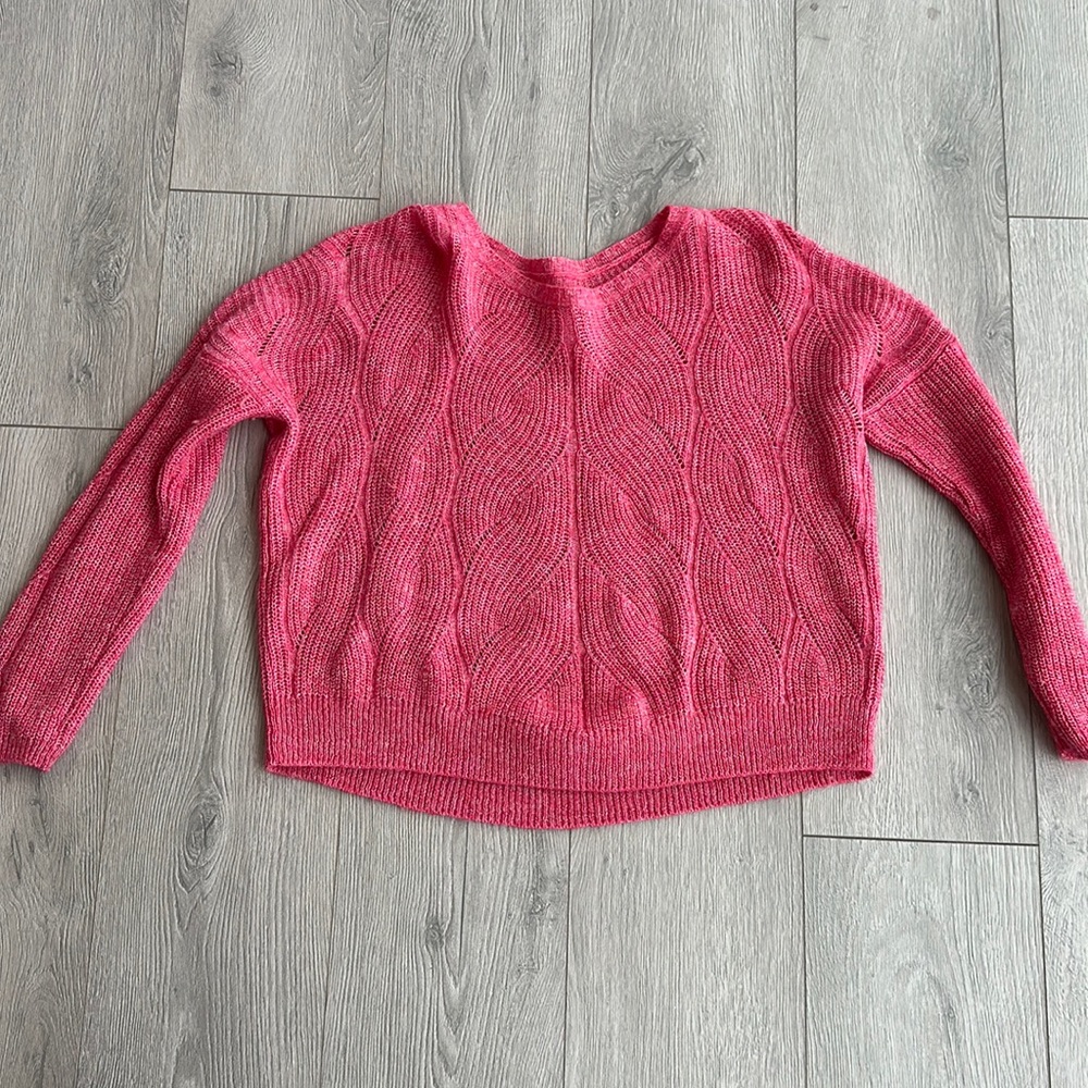 Anthropologie Pink Sweater